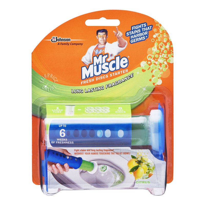 Mr Muscle Fresh Discs Starter Kit - Citrus 1 per pack