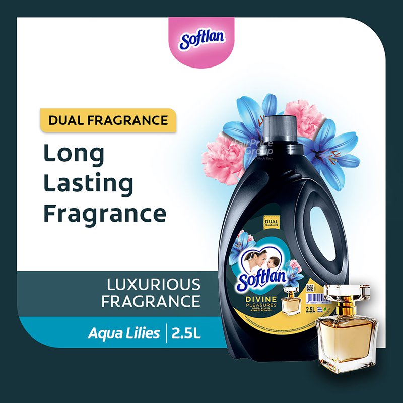 Softlan Fabric Conditioner Softener - Aqua Lilies & Sweet Peonies