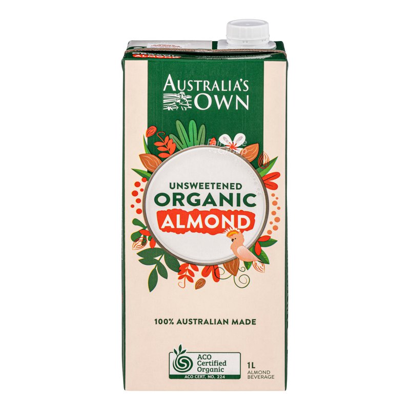 Australia'S Own Organic Milk - Almond (Unsweetened)