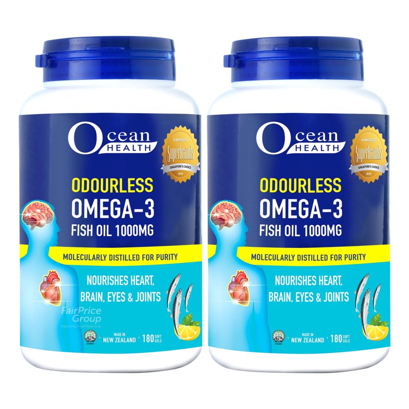 Ocean Health Odourless Omega 3 Fish Oil Soft Gel