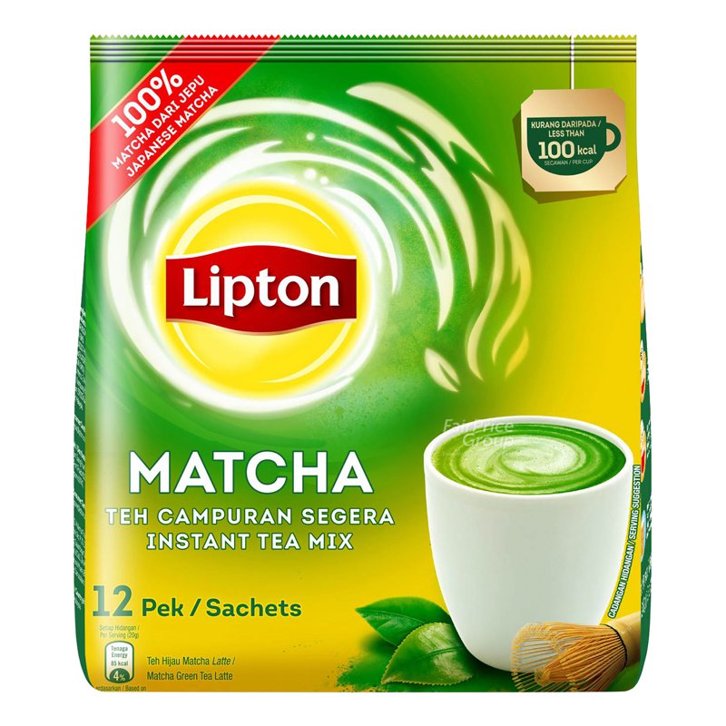 Lipton 3 in 1 Instant Milk Tea Latte - Matcha