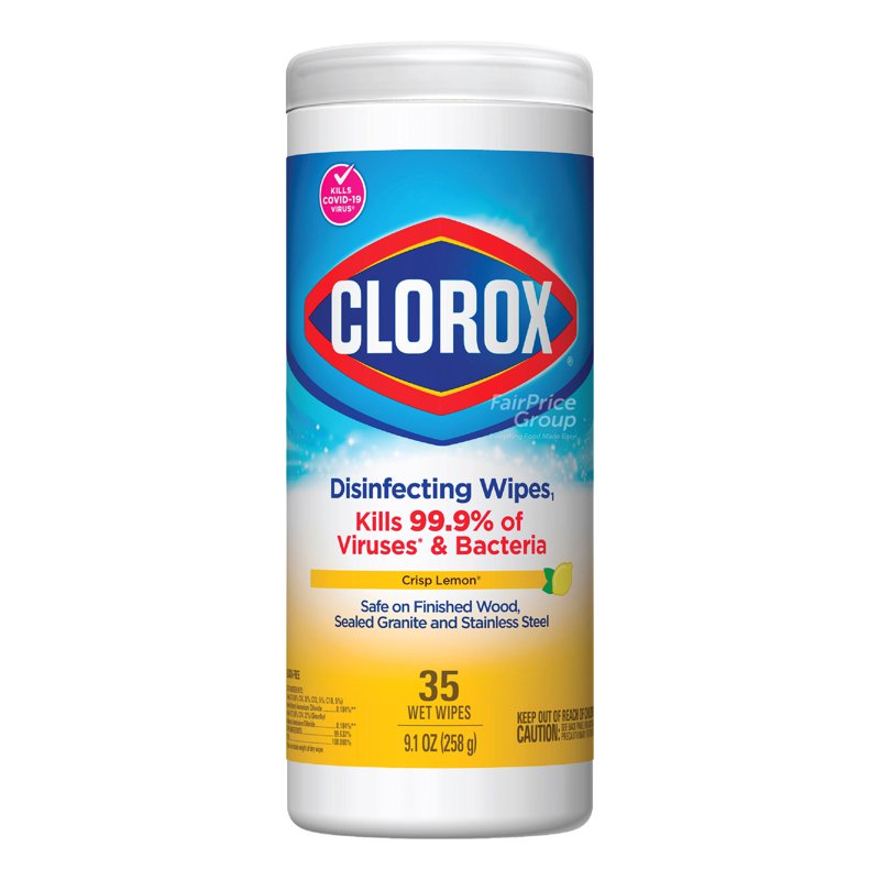 Clorox Disinfecting Cleaning Wipes - Crisp Lemon 35 per pack
