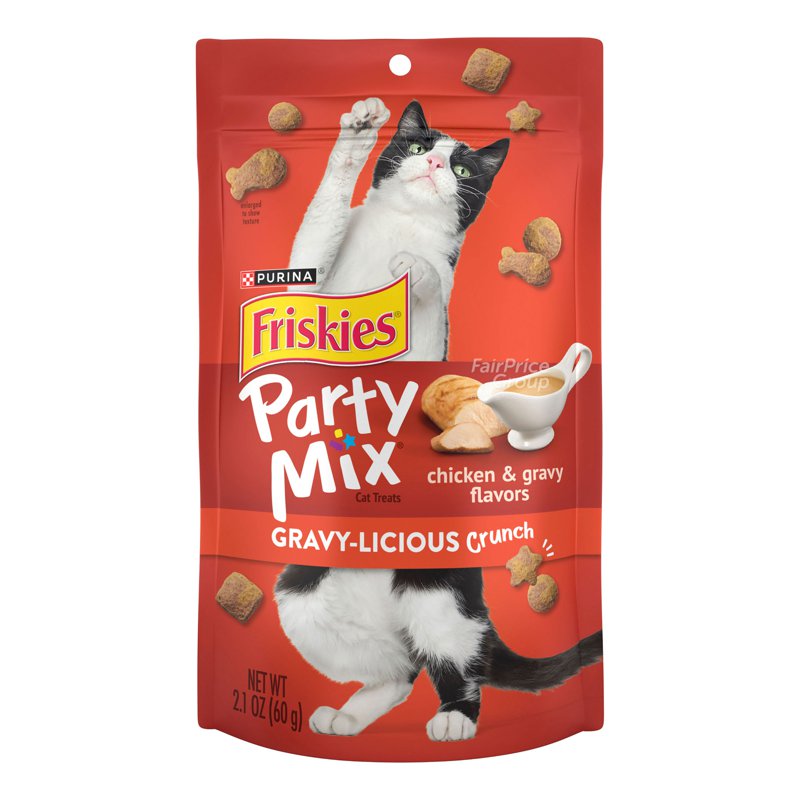 Friskies Party Mix Cat Treats - Chicken & Gravy