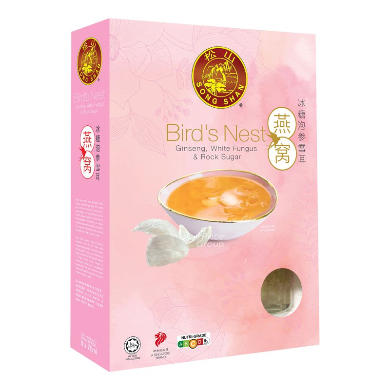 Songshan Song Shan Bird's Nest - Ginseng with White Fungus & Rock Sugar