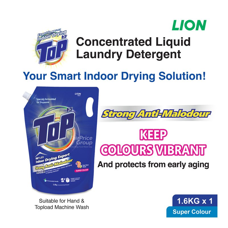 Top Concentrated Liquid Detergent Refill - Super Colour