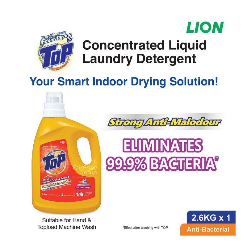 Top Concentrated Liquid Detergent Bottle - Anti-Bacterial