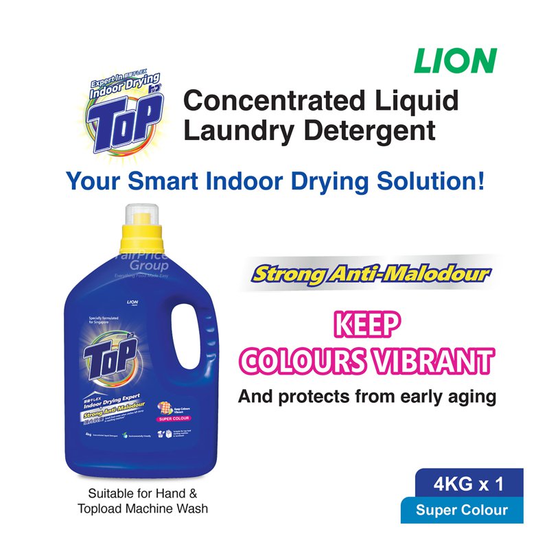 Top Concentrated Liquid Detergent Bottle - Super Colour