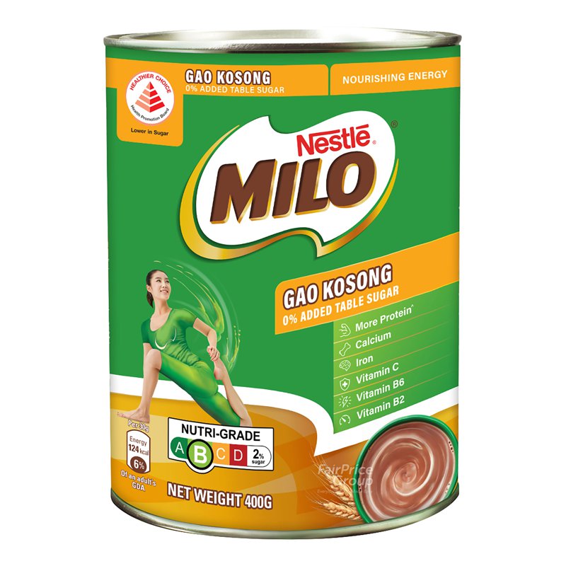 Milo Instant Chocolate Malt Drink Powder with Milk - Gao Kosong