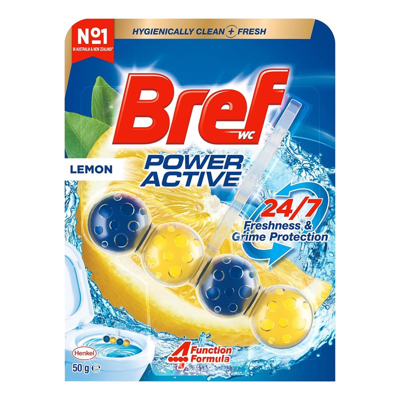BREF Power Active Automatic Toilet Bowl Cleaner - Juicy Lemon