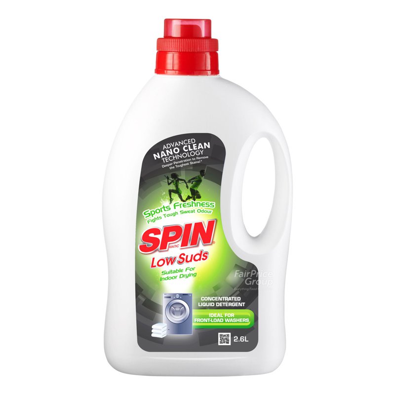 Spinmatic Low Suds Liquid Detergent - Sports Freshness
