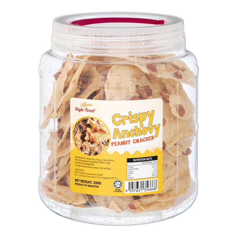 Style Food Cripsy Anchovy Peanut Cracker 200g