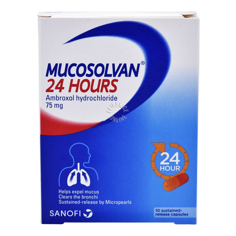 Mucosolvan 24 Hours Capsules 10 per pack