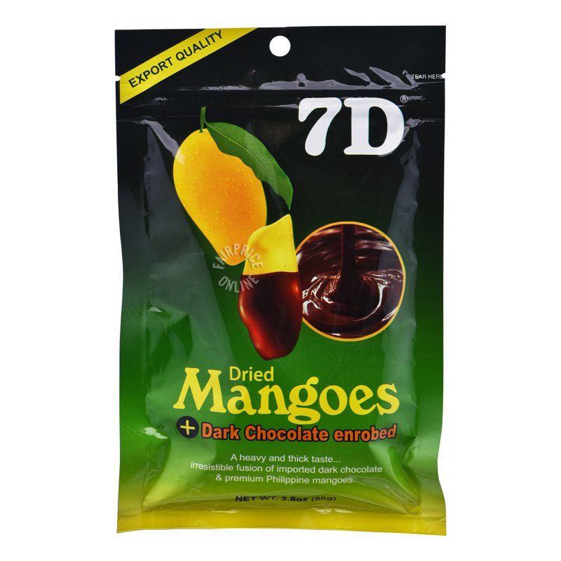 7d Dried Mangoes - Dark Chocolate