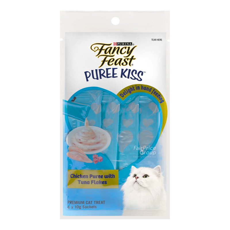 Fancy Feast Puree Kiss Cat Treat - ChickenPureewithTunaFlakes