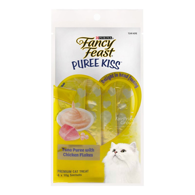 Fancy Feast Puree Kiss Cat Treat - TunaPureewithChickenFlakes