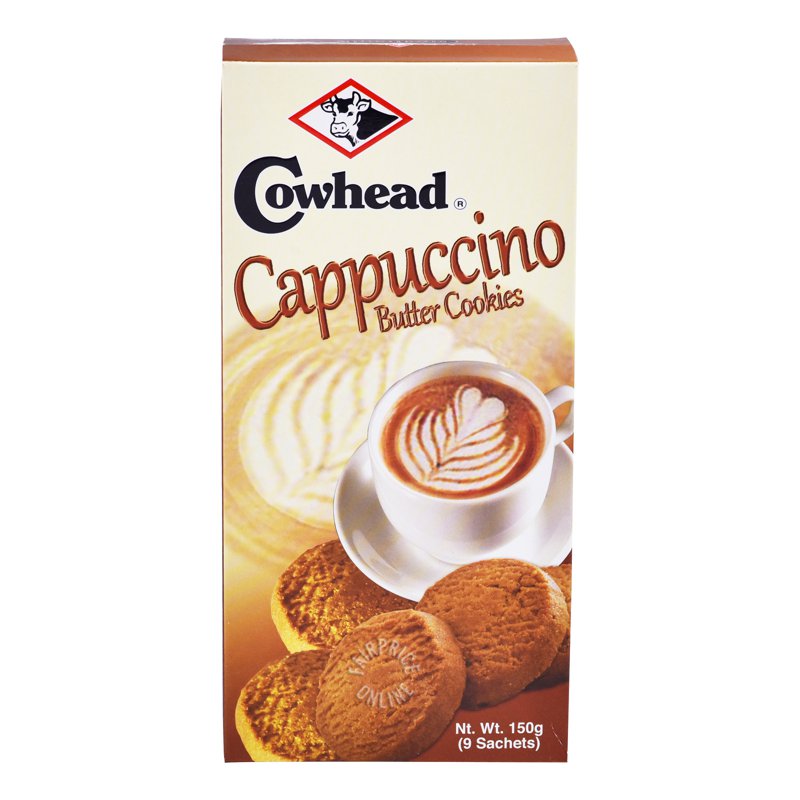 Cowhead Butter Cookies - Cappuccino (9 per pack)