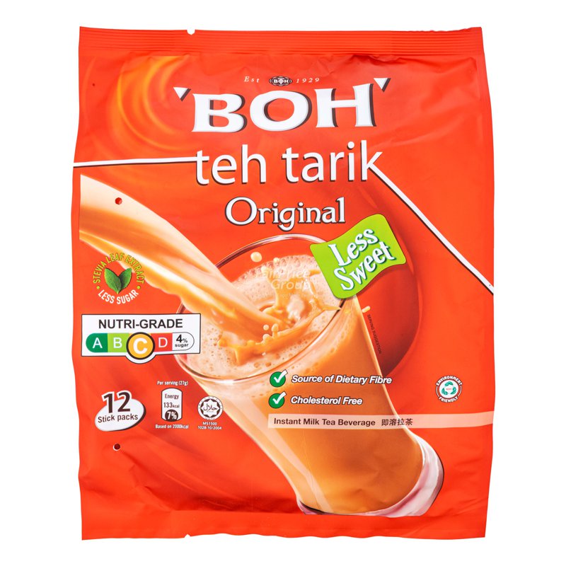 BOH Teh Tarik Instant Milk Tea Beverage - Original 12 per pack