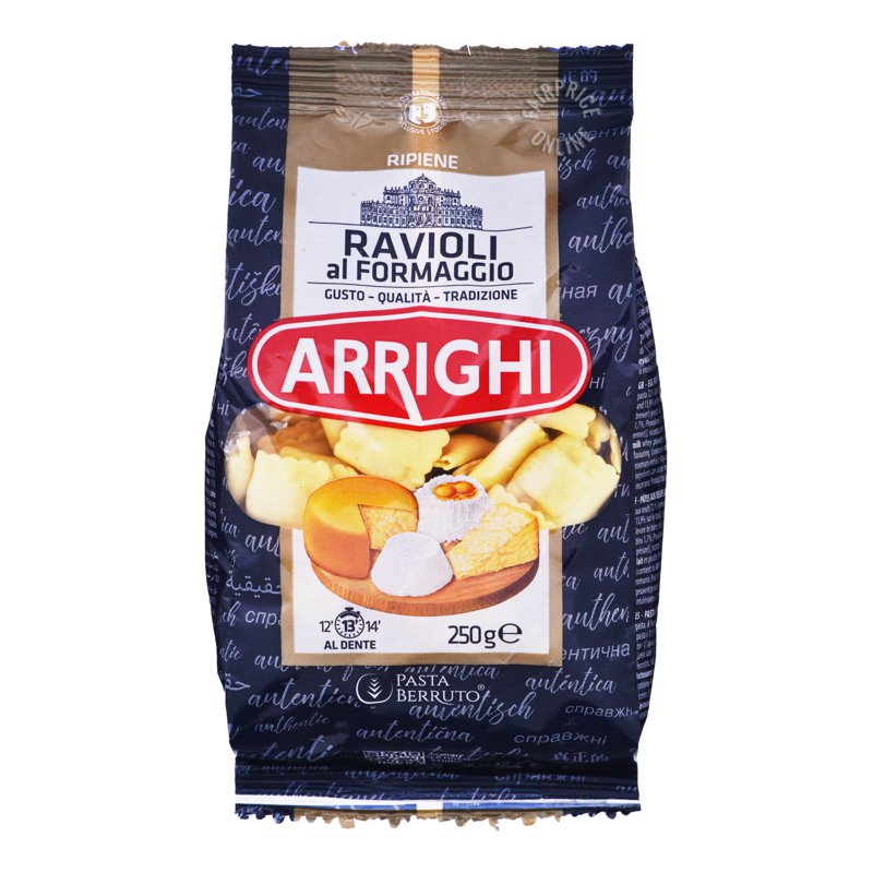 Arrighi Ravioli Pasta - Al Formaggio 250g