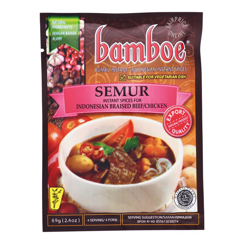 Bamboe Instant Semur Spices for Braised Beef & Chicken