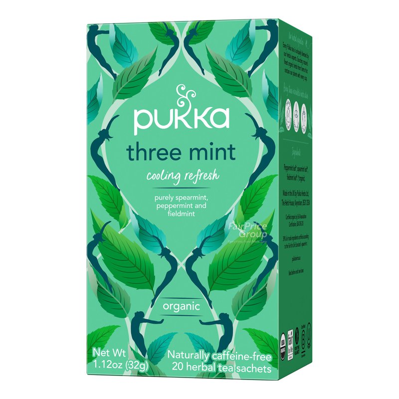 Pukka Herbal Tea Bags - Three Mint 20 per pack