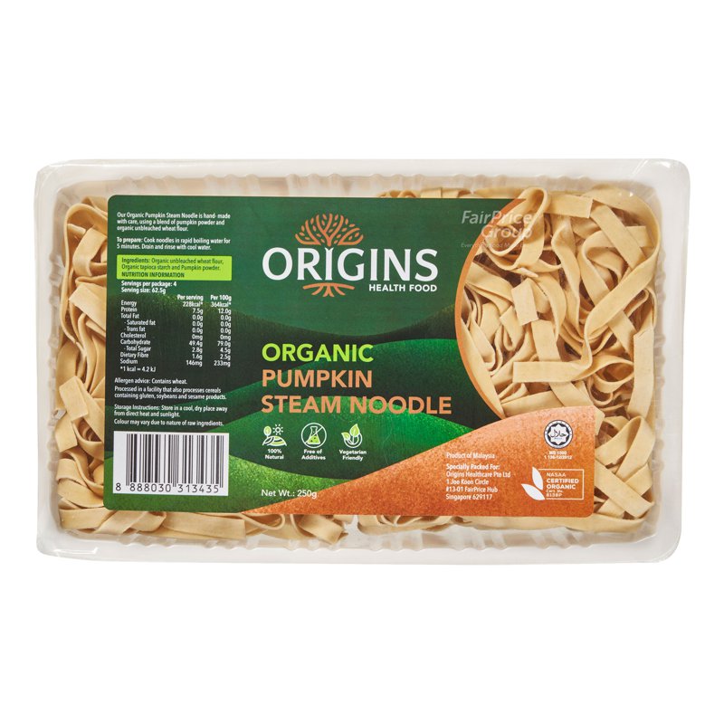 Origins Organic Steam Noodles - Pumpkin