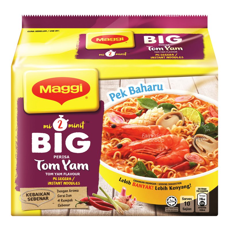 Maggi Big 2-Minute Instant Noodle - Tom Yam 5 per pack