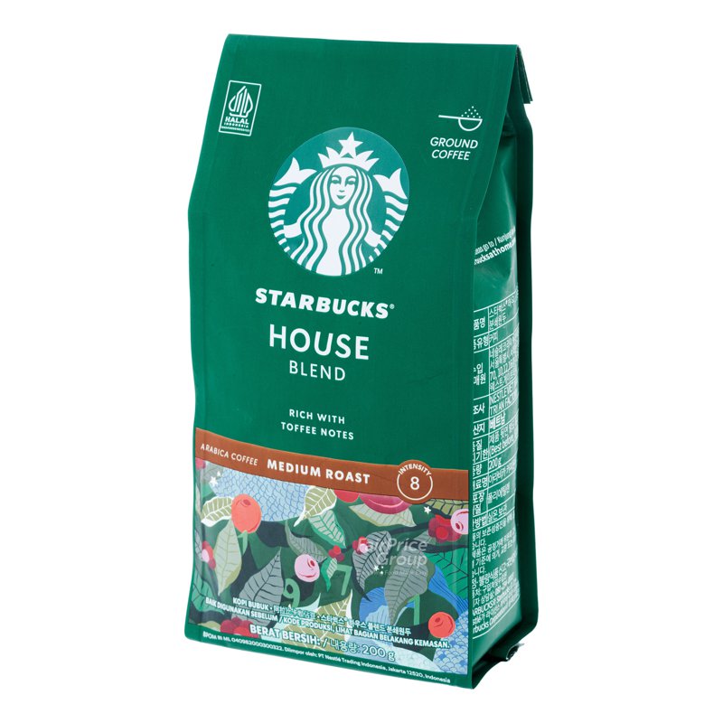 STARBUCKS Roasted Ground Coffee - House Blend (Medium)