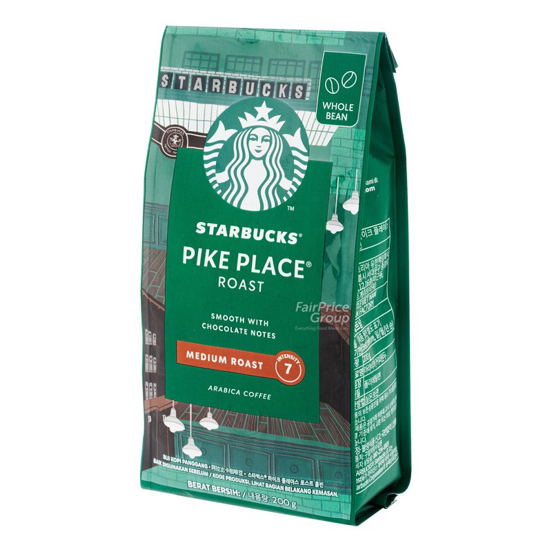 STARBUCKS Roasted Whole Coffee Bean - Pike Place (Medium)