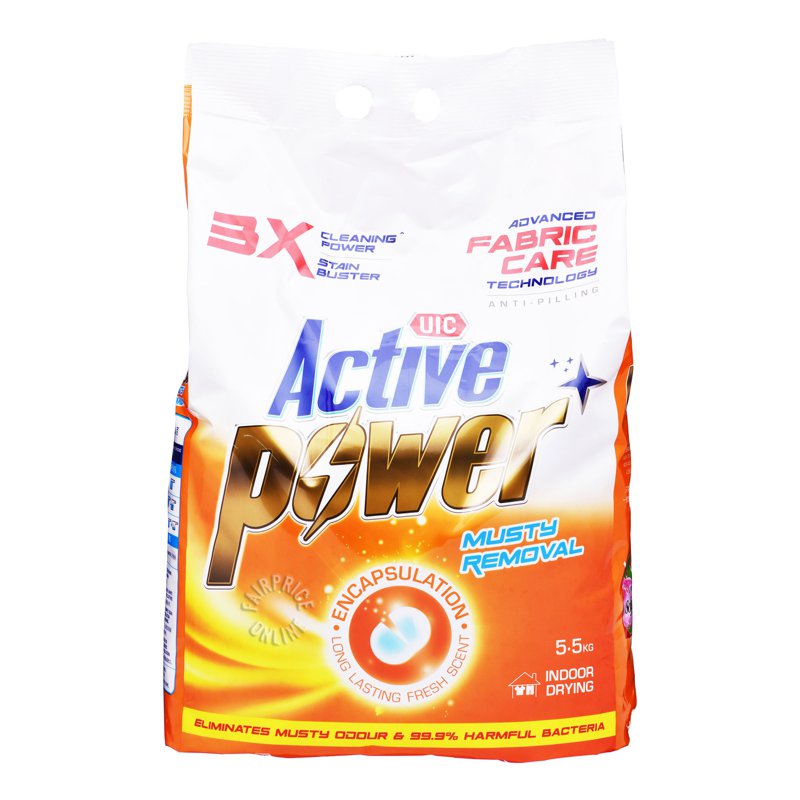 Uic Active Power Laundry Powder Detergent - Musty Removal