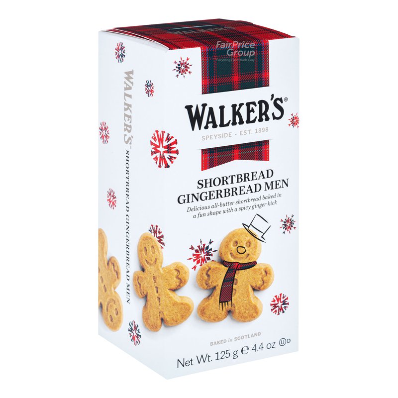 WALKERS Pure Butter Shortbread Cookies - Gingerbread Man