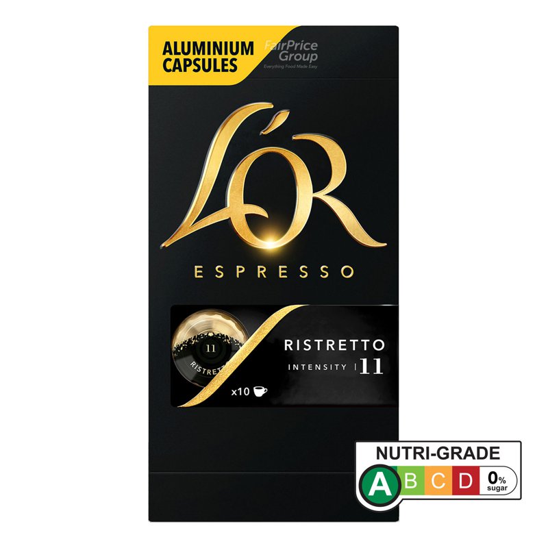 Lor Espresso Aluminium Capsules - Ristretto 10 per pack