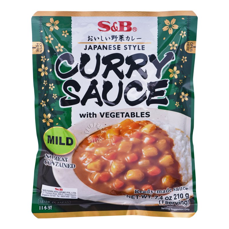 S&B Japanese Style Curry Sauce Mix - Mild
