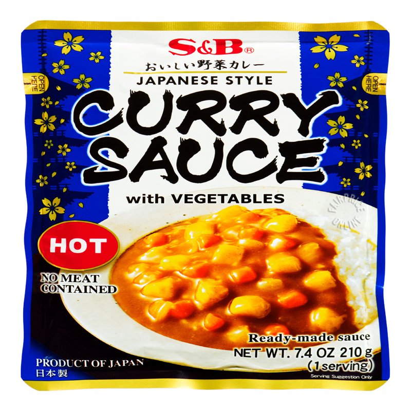 S&B Japanese Style Curry Sauce Mix - Hot