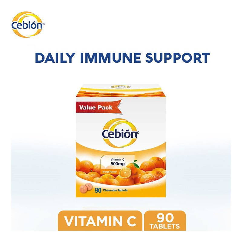 Cebion Chewable Vitamin C - Orange 90 per pack