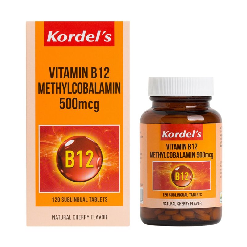 Kordel's Vitamin B12 Methylcobalamin - Natural Cherry 120 per pack