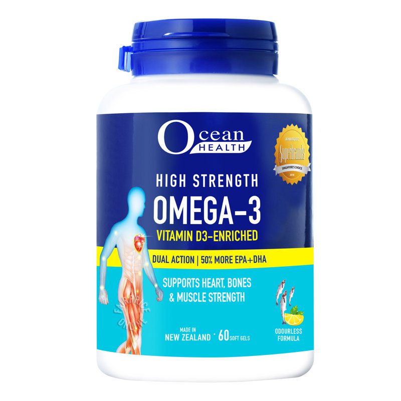 Ocean Health High Strength Omega-3 Soft Gel 60 per pack