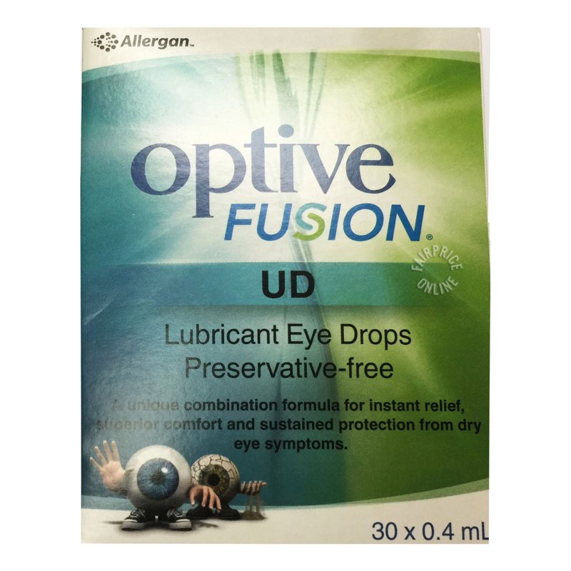 Allergan Optive Fusion Preservatives Free Lubricant Eye Drops