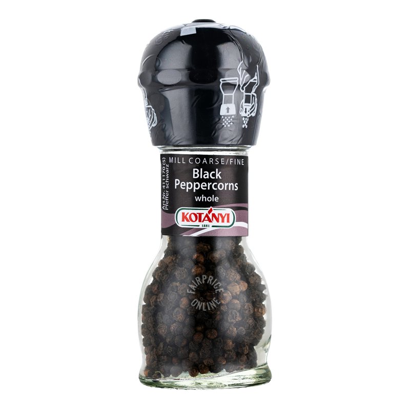 Kotanyi Peppercorns Grinder - Black (Whole)