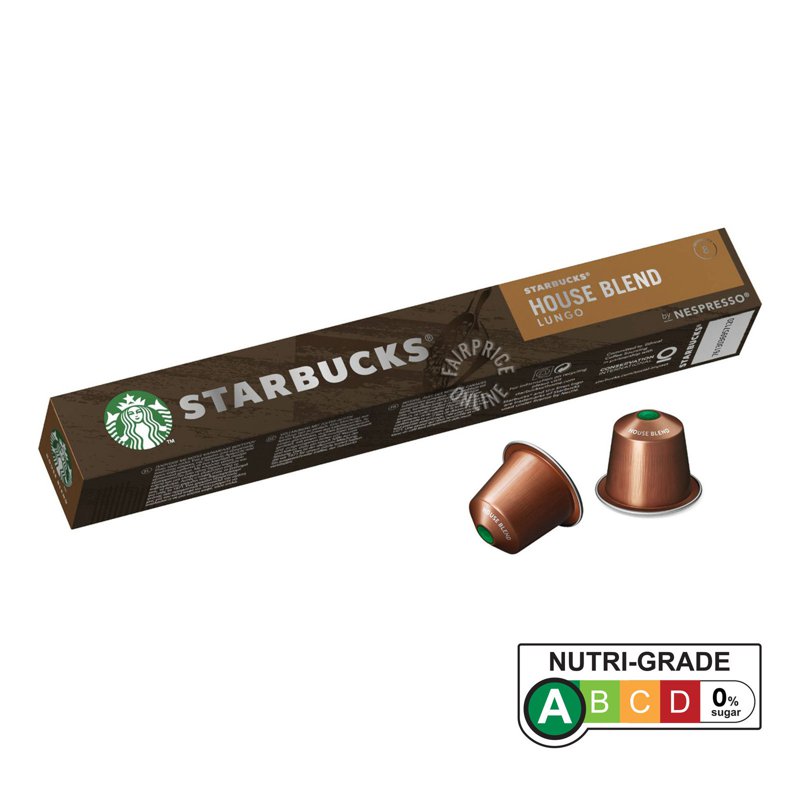 STARBUCKS Nespresso Coffee Capsules - House Blend (Lungo)