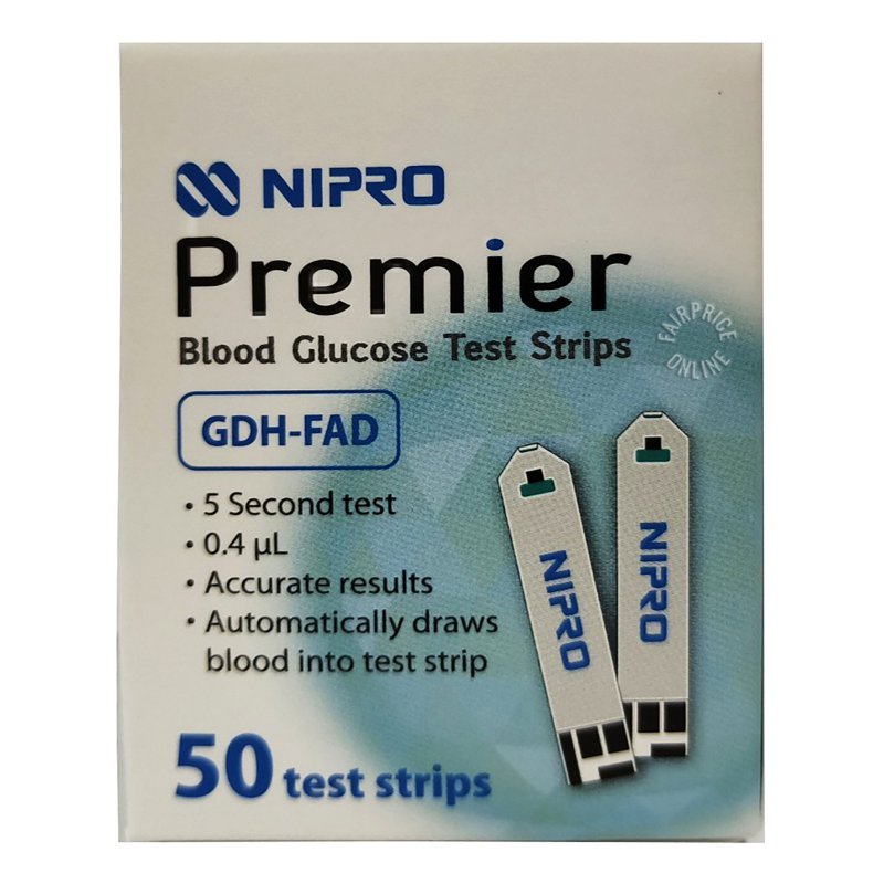 Premier Blood Glucose Test Strips 50 per pack
