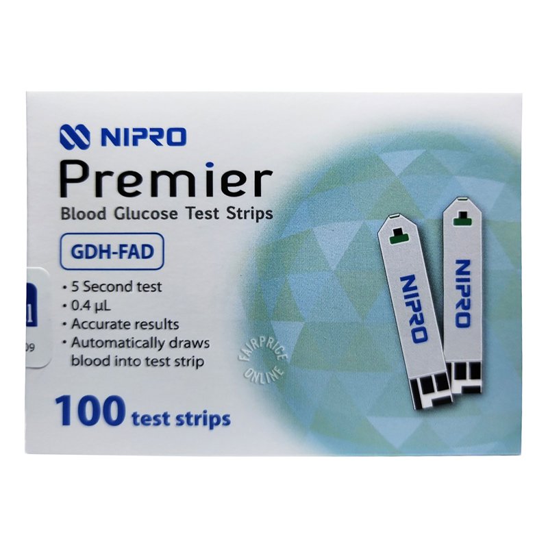 Nipro Premier Blood Glucose Test Strips 100 per pack