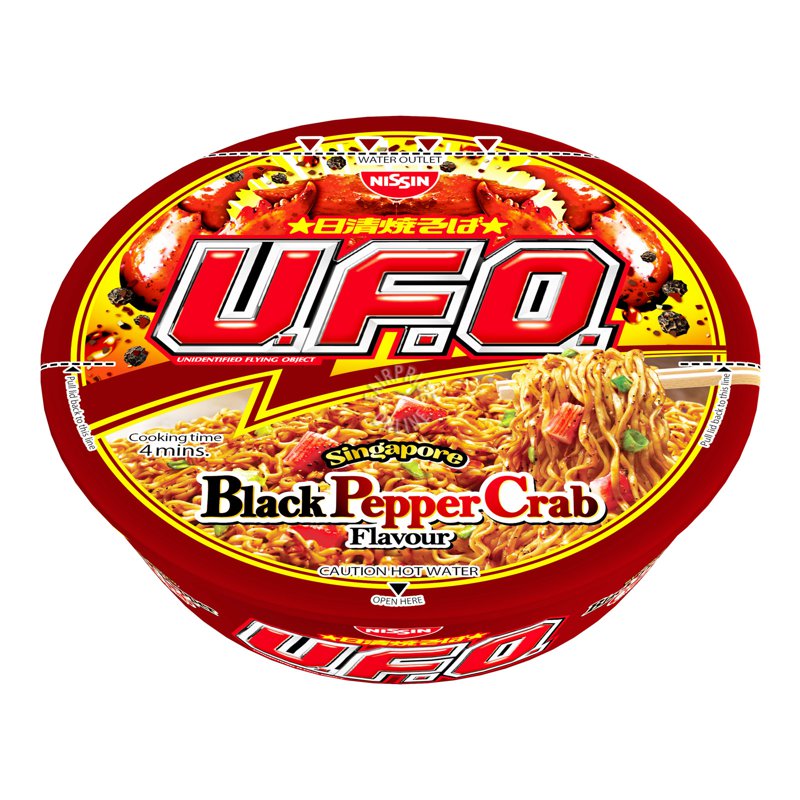 Nissin Ufo Instant Cup Noodles - Singapore Black Pepper Crab