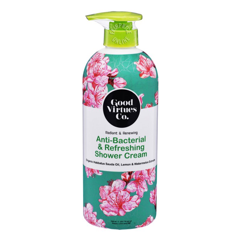 Good Virtues Co. Shower Cream - Anti-Bacterial & Refreshing 700ml