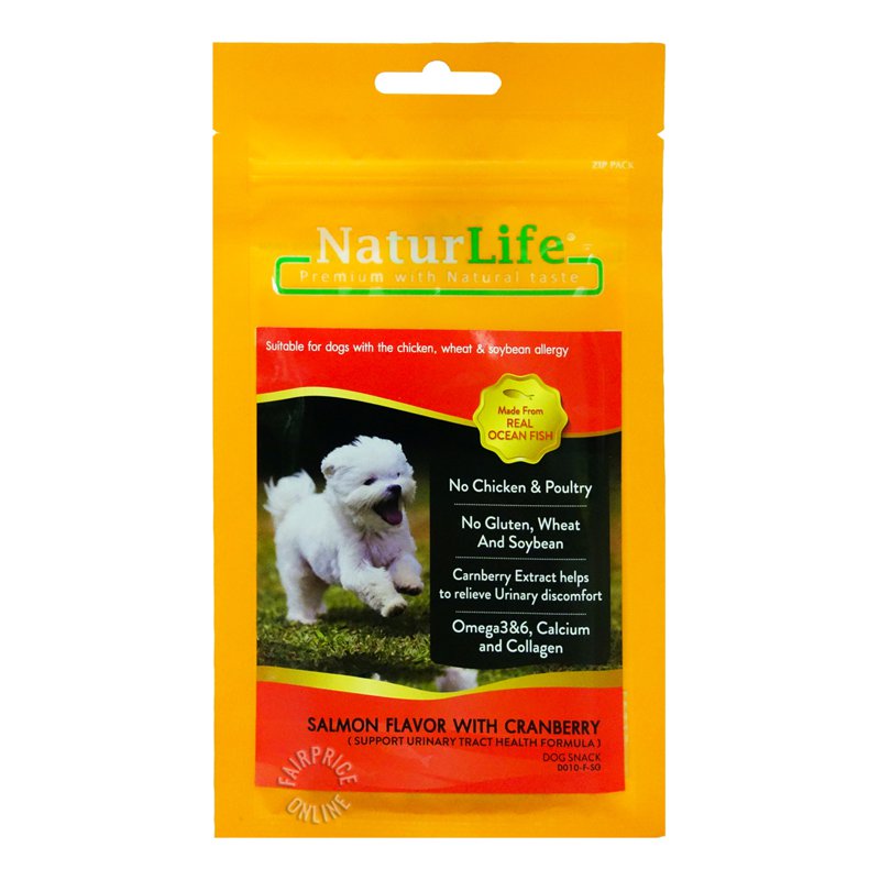 Naturlife Dog Snack - Salmon Flavor with Cranberry 55g