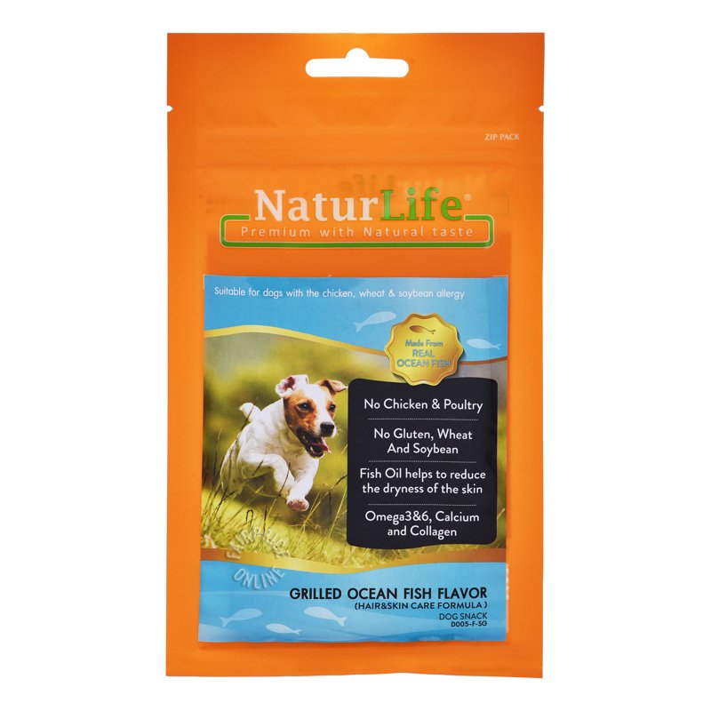 NaturLife Dog Snack - Grilled Ocean Fish 55g