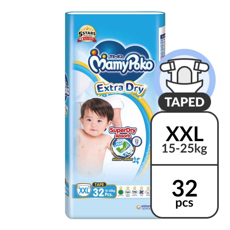 MamyPoko Extra Dry Tape Diapers