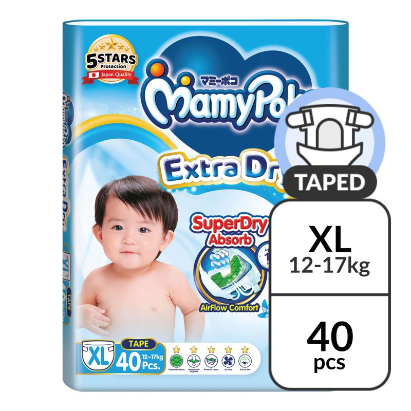 MamyPoko Extra Dry Tape Diapers