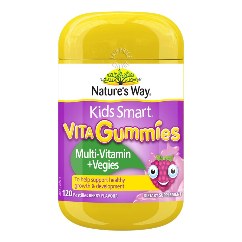 Nature's Way Kids Smart Vita Gummies - Berry 120 per pack