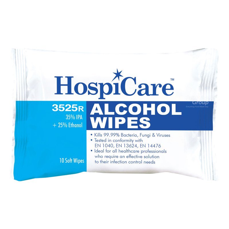 HospiCare Alcohol Soft Wipes 10 per pack