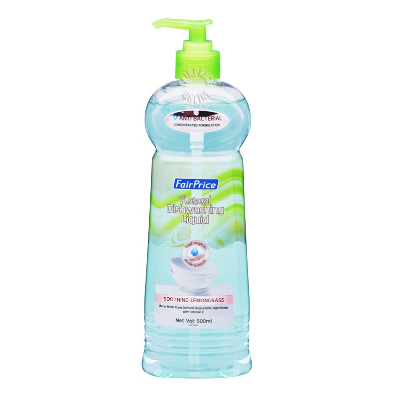 Fairprice Natural Dishwashing Liquid - Soothing Lemongrass